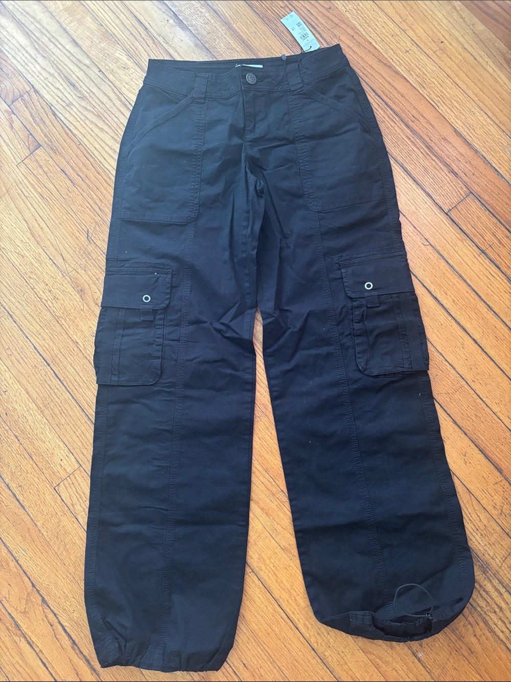 Garage Black womens  Cargo Pants with Utility Pockets